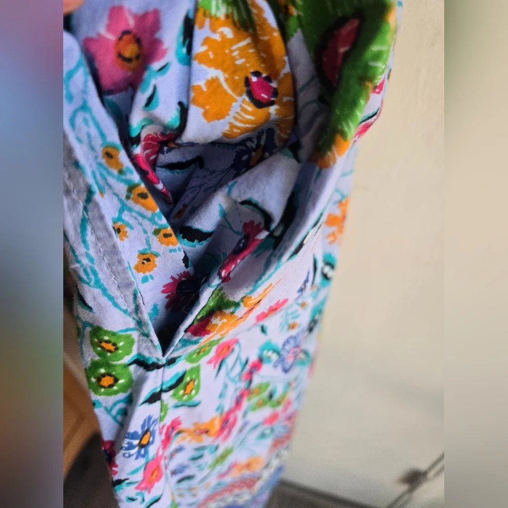 Expressions Cotton Mumu Lounge Dress With Pockets Medium - Picture 2 of 6